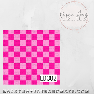 Pink Checkered